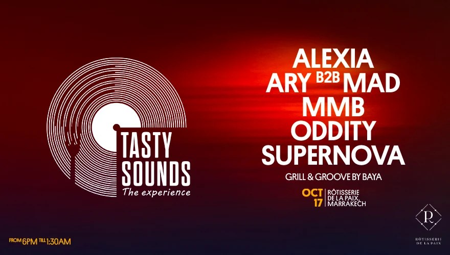 Affiche : TASTY SOUNDS — MARRAKECH