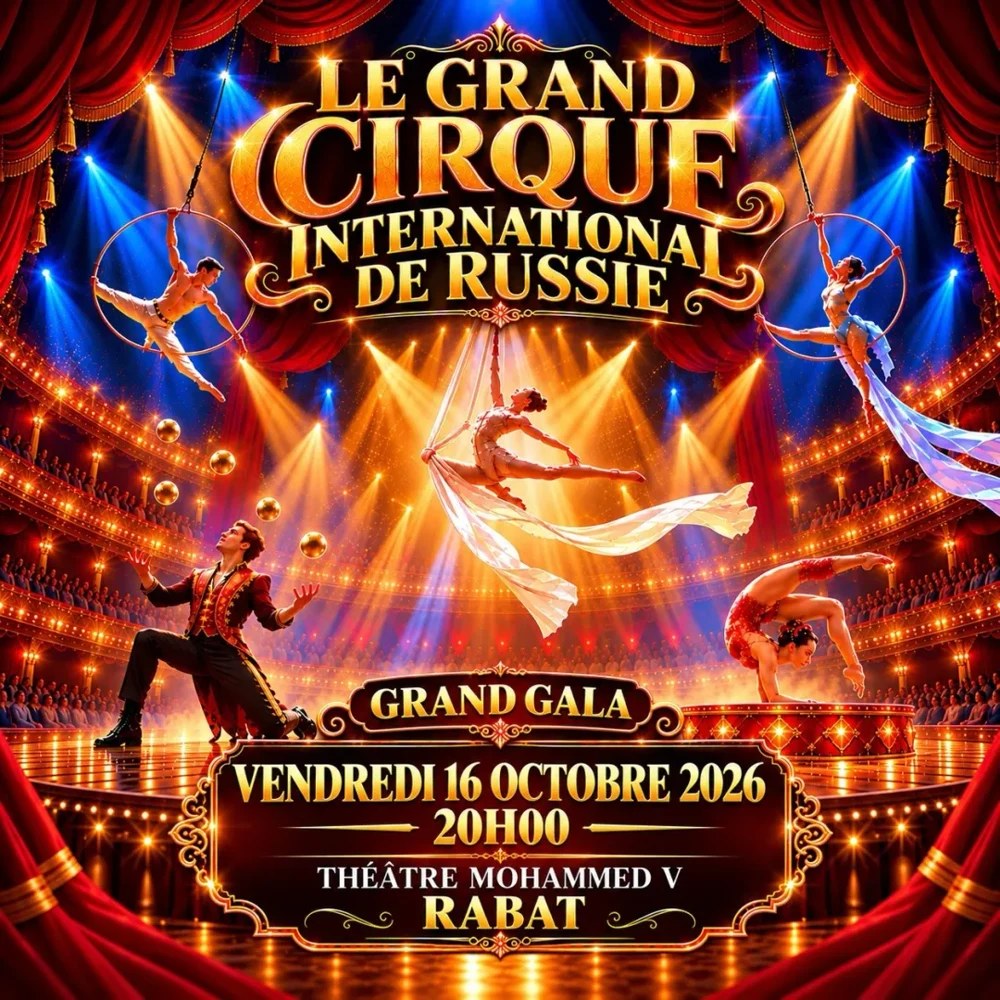 Affiche : Le Grand Cirque International de Russie — Rabat