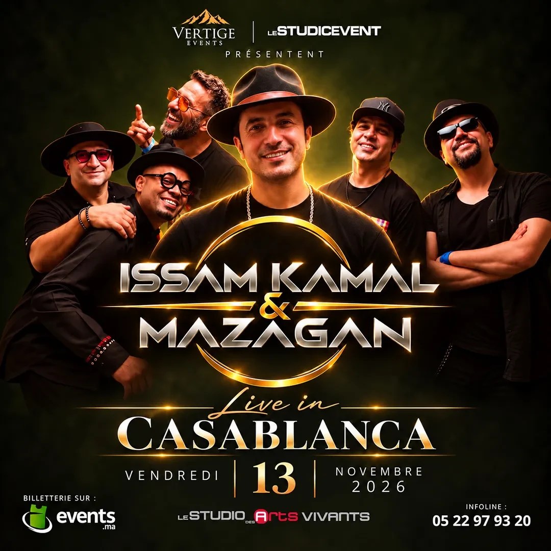 Affiche : ISSAM KAMAL & MAZAGAN Live in CASABLANCA