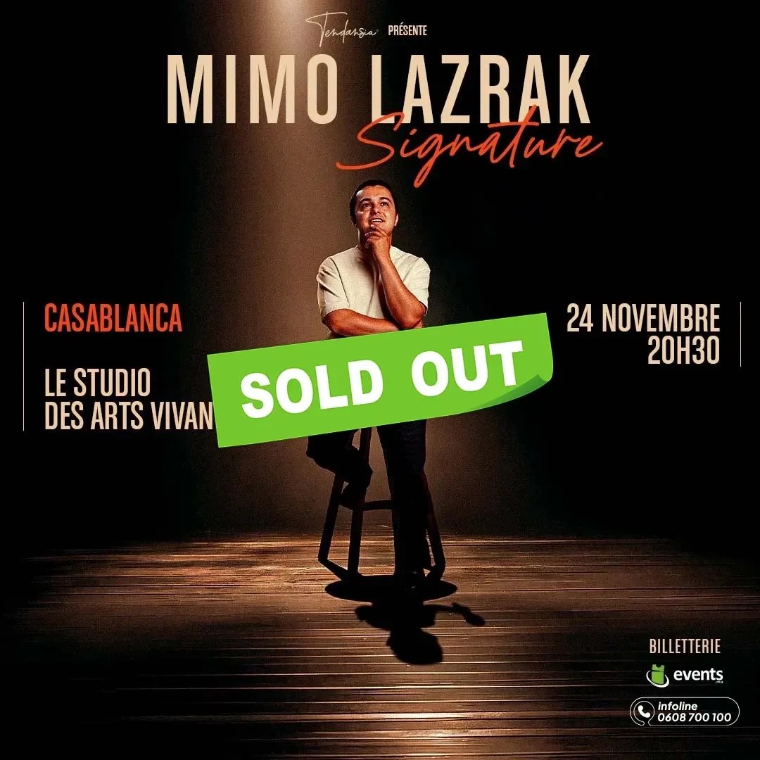 Affiche : Mimo Lazrak présente « Signature » à Casablanca !